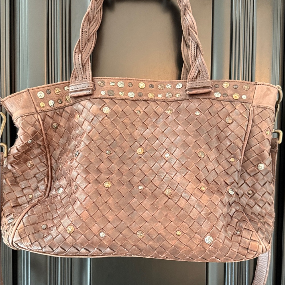 Braided Tan Women's Bag
